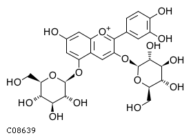 GIF of Cyanidin 3,5-O-diglucoside;