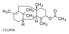 GIF of Taxa-4(20),11(12)-dien-5alpha-yl acetate