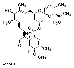 GIF of Avermectin A1b aglycone