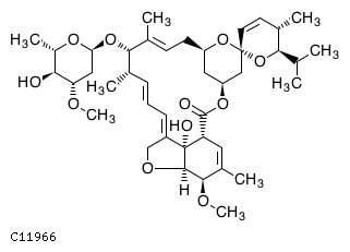 GIF of Avermectin A1b monosaccharide