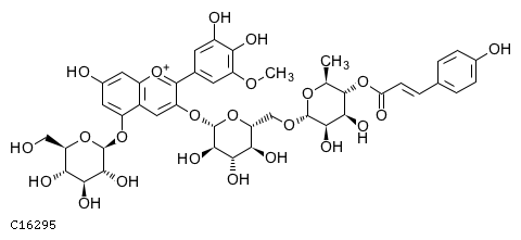 GIF of Petunidin-3-(p-coumaroyl)-rutinoside-5-glucoside