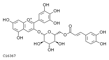 GIF of Delphinidin 3-O-(6-caffeoyl-beta-D-glucoside)