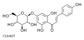 GIF of 2',4,4',6'-Tetrahydroxychalcone 4'-O-glucoside;