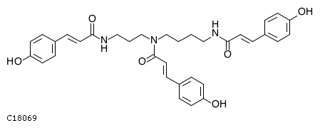 GIF of N1,N5,N10-Tricoumaroyl spermidine