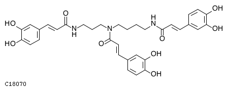 GIF of N1,N5,N10-Tricaffeoyl spermidine