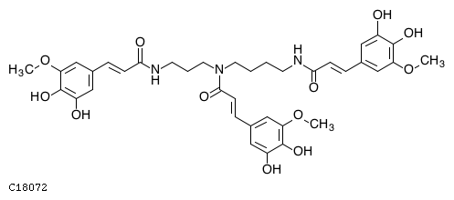 GIF of N1,N5,N10-Tri(hydroxyferuloyl) spermidine