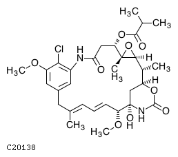 GIF of N-Demethylansamitocin P-3;